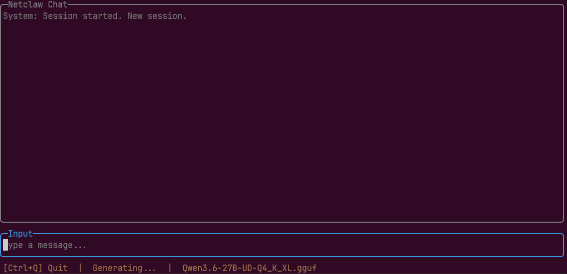 First chat session