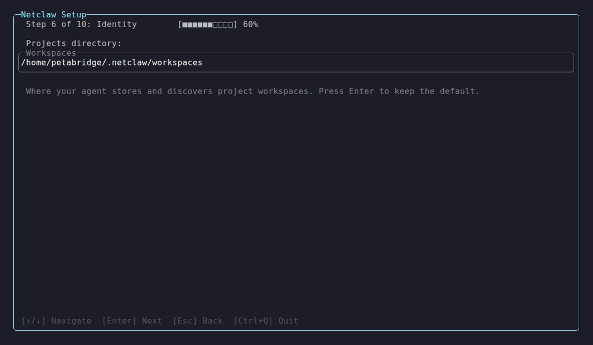 Workspace configuration