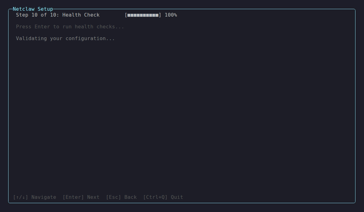Health check running